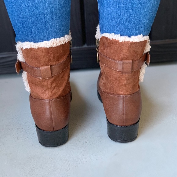 Cognac Fur Lined Water Resistant Winter Tall Boot - Picture 4 of 4